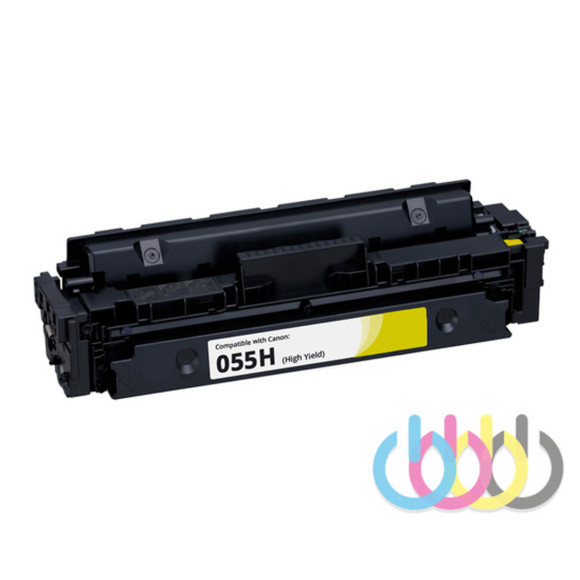 Совместимый картридж Canon 055H Yellow, Canon i-SENSYS MF742Cdw,Canon i-SENSYS MF744Cdw, Canon i-SENSYS MF746Cx, Canon i-SENSYS LBP664Cx, Canon i-SENSYS LBP663Cdw