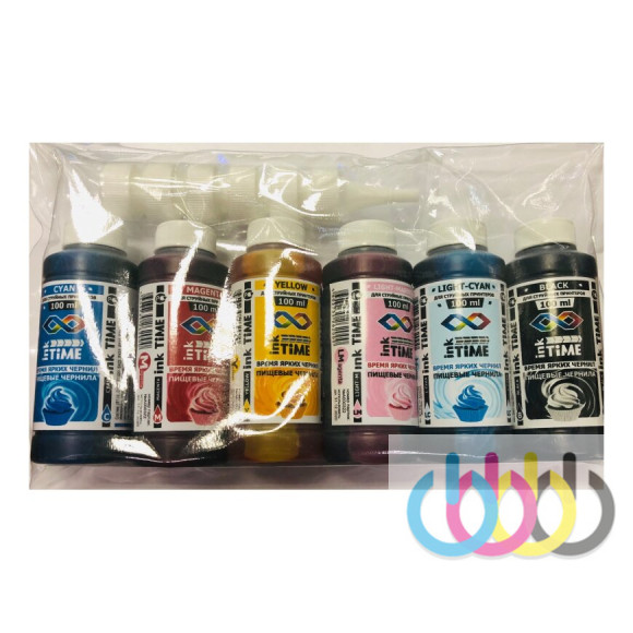 Комплект пищевых чернил ink time 6*100 ml Комплект пищевых чернил ink time 6*100 ml