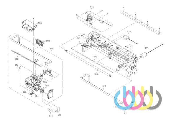 Шлейф печатающей головки Epson L1300, Epson Stylus Office B1100, Epson Stylus Office T1100, 2125614 