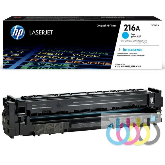 Картридж HP W2411A для HP MFP M182, HP MFP ​M183 (Голубой) 850 страниц