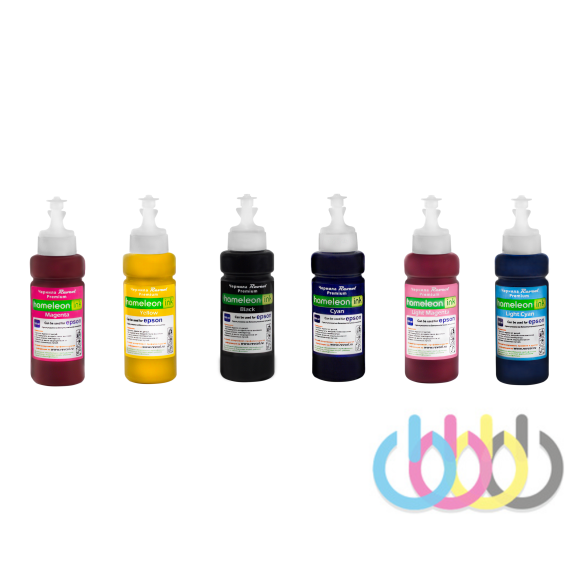 Комплект чернил Revcol Сублимационных для Epson L805, L800, L1800, 6 x 100 ml