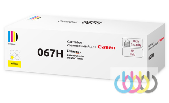 Совместимый Картридж Canon 067H Y (5104C002), Canon i-SENSYS LBP631CW, Canon i-SENSYS LBP633CDW, Canon i-SENSYS MF651Cw, Canon i-SENSYS MF655Cdw, Canon i-SENSYS MF657Cdw, (без чипа) Совместимый Картридж Canon 067H Y (5104C002), Canon i-SENSYS LBP631CW, Canon i-SENSYS LBP633CDW, Canon i-SENSYS MF651Cw, Canon i-SENSYS MF655Cdw, Canon i-SENSYS MF657Cdw, (без чипа)