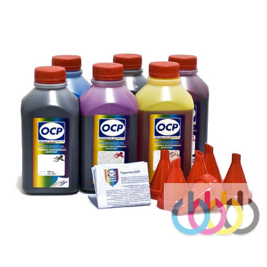 Комплект чернил OCP (BKP 44, BK/GY/С/M/Y 153) для картриджей CANON №470/471/570/571, 500г x 6