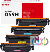Комплект картриджей Canon 069H BK (5098C002) / 069H C (5097C002) / 069H M (5096C002) / 069H Y (5095C002) (ЧИП Без Счетчика) совместимый