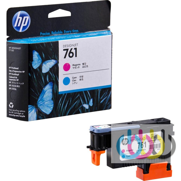Печатающая головка HP 761 (CH646A) HP DesignJet T7100, Magenta \ Cyan Печатающая головка HP 761 (CH646A) HP DesignJet T7100, Magenta \ Cyan