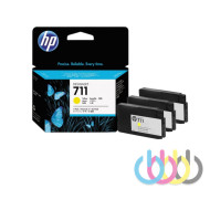 Картридж HP 711 струйный желтый упаковка 3 шт (3*29 мл) для HP DesignJet T120, HP DesignJet T125, HP DesignJet T520, CZ136A	