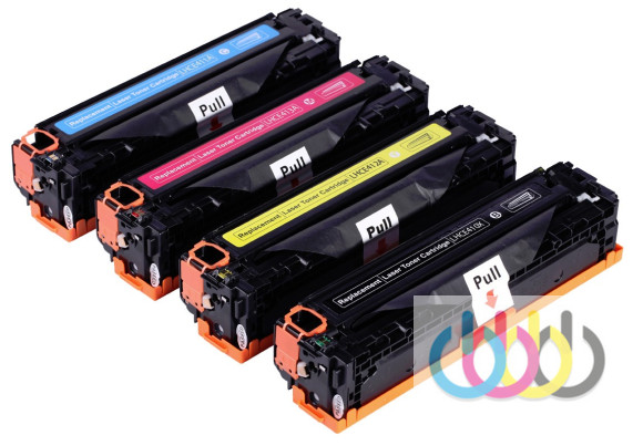Комплект совместимых картриджей HP CE410X Bk (305X), HP CE411A Cyan (305A), HP CE412A Yellow (305A), HP CE413A Magenta (305A)