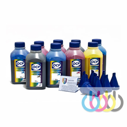 Комплект чернил OCP (BKP 200/201/202/203, CP/MP/YP 200, CPL/MPL 201) для принтеров EPSON Stylus Photo R2400, Stylus Photo PRO 3880, 500г х 9