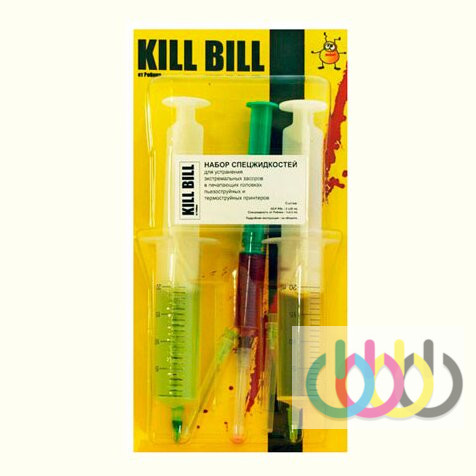 Набор спецжидкостей OCP RSL + Kill Bill от Робика, для устранения глубоких засоров печатающих головок принтеров