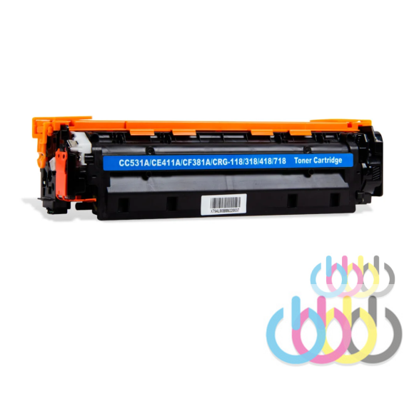 Совместимый Картридж Canon 718, HP CC531A, 304A, Canon i-SENSYS LBP7660Cdn, i-SENSYS MF8580Cdn, i-SENSYS MF8550Cdn, i-SENSYS MF8540Cdn, i-SENSYS MF8350Cdn, i-SENSYS MF8330Cdn, i-SENSYS LBP7200Cdn​, Cyan