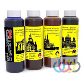 Комплект чернил BURSTEN для принтеров HP Deskjet GT 5810, HP DeskJet GT 5820, HP Ink Tank 115, 110, 310, 315, 319, 410, 415, 419, 457, 1515, 1516, 1518, 2000, 2050, 2510, 2515, 2516, 2540, 2545, 2546, 100г х 4