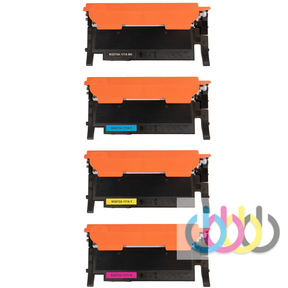 Комплект совместимых картриджей HP 117A, HP W2070A, HP W2071A, HP W2072A, HP W2073A для HP Color Laser 150, MFP 178nw, MFP 179fnw (С ЧИПОМ) Комплект совместимых картриджей HP 117A, HP W2070A, HP W2071A, HP W2072A, HP W2073A для HP Color Laser 150, MFP 178nw, MFP 179fnw (С ЧИПОМ)