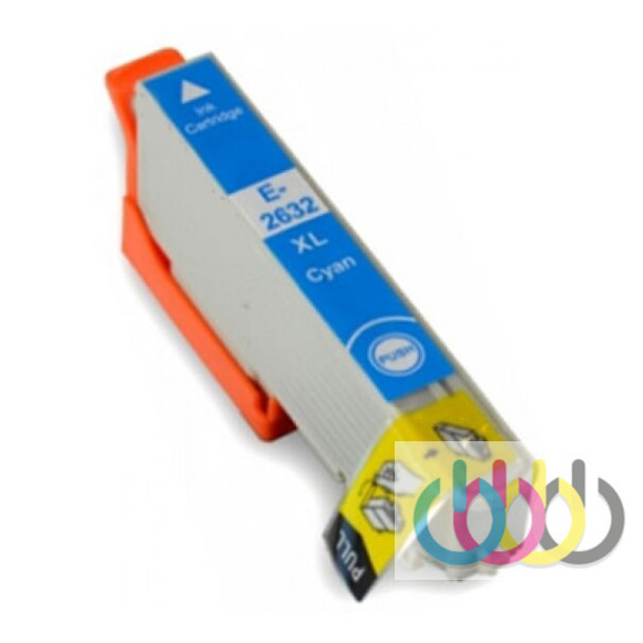Совместимый Картридж Epson T2632, Expression Premium XP-600, XP-605, XP-610, XP-615, XP-700, XP-710, XP-800, XP-810, Cyan