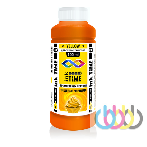 Пищевые чернила Ink Time Yellow 100 ml Пищевые чернила Ink Time Yellow 100 ml