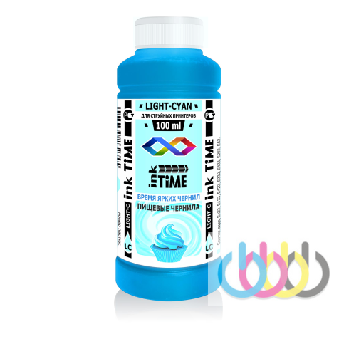 Пищевые чернила Ink Time Light Cyan 100 ml Пищевые чернила Ink Time Light Cyan 100 ml